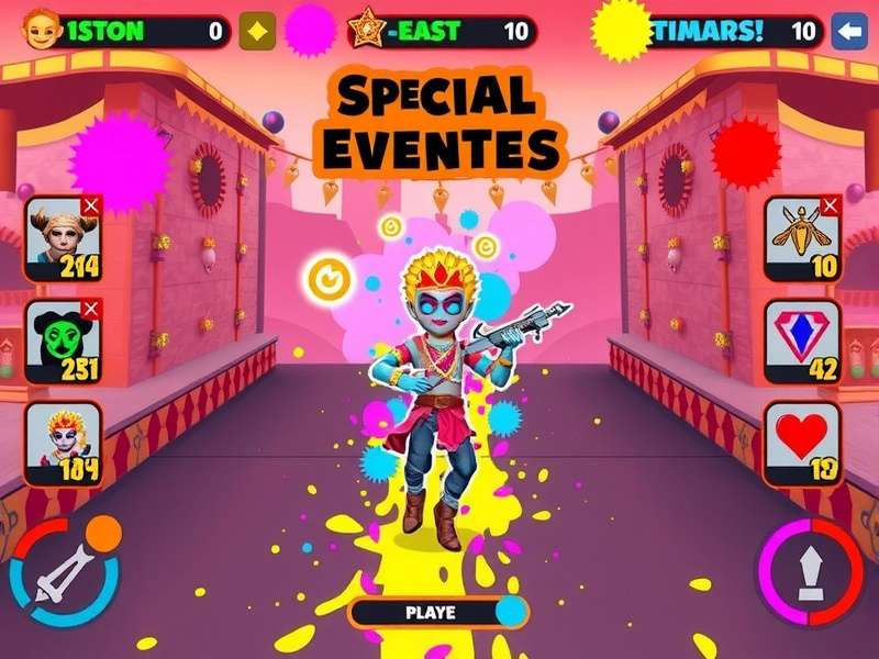 Holi Rampage Legend character customization options